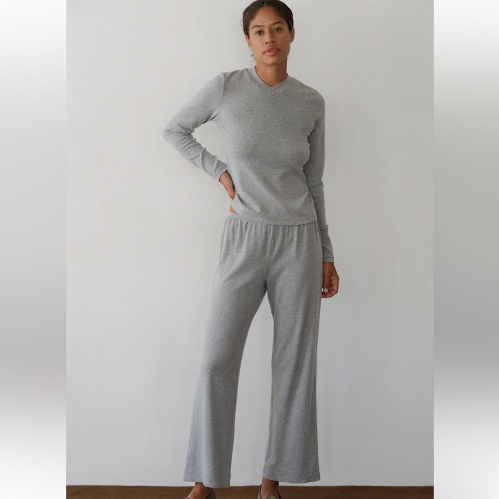 DONNI The Baby Rib Scallop Pant